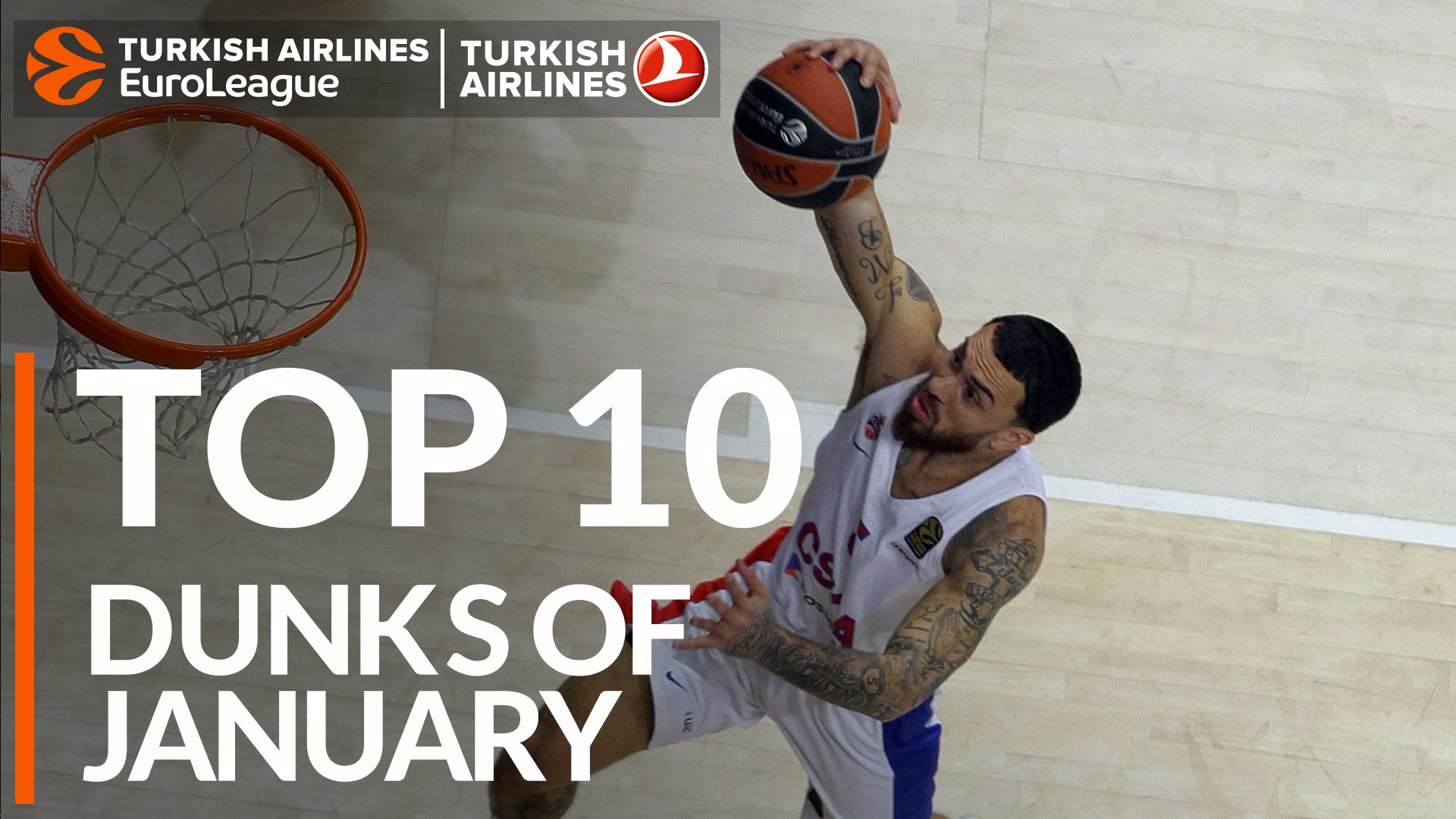 Turkish Airlines EuroLeague, Top 10 Dunks of January! - video Dailymotion