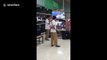 Blind schoolboy amazes shoppers by singing Sam Smith hit on store karaoke machine