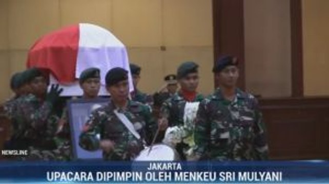 Sri Mulyani Pimpin Serah Terima Jenazah Menkeu Era Orde Baru JB Sumarlin