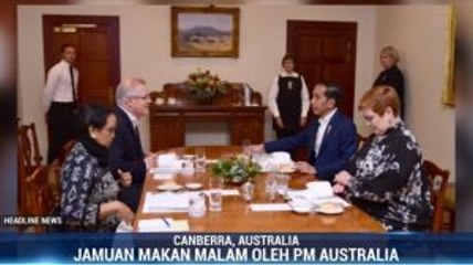 Jokowi Dijamu Makan Malam oleh PM Australia