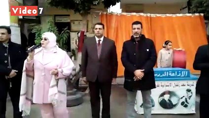حملة توعية بفيروس كورونا فى طابور مدارس كفرالشيخ