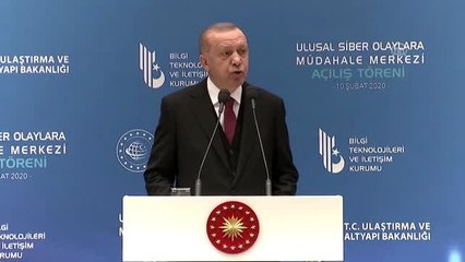 Cumhurbaşkanı Erdoğan: "Sınırlarımızın güvenliği ne kadar önemliyse elektronik sistemlerimizin ve...