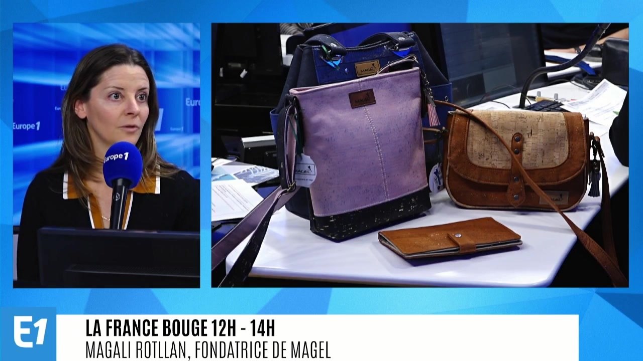La France bouge : Magali Rotllan,  fondatrice de la marque Magel qui réalise des sacs à main en liège.