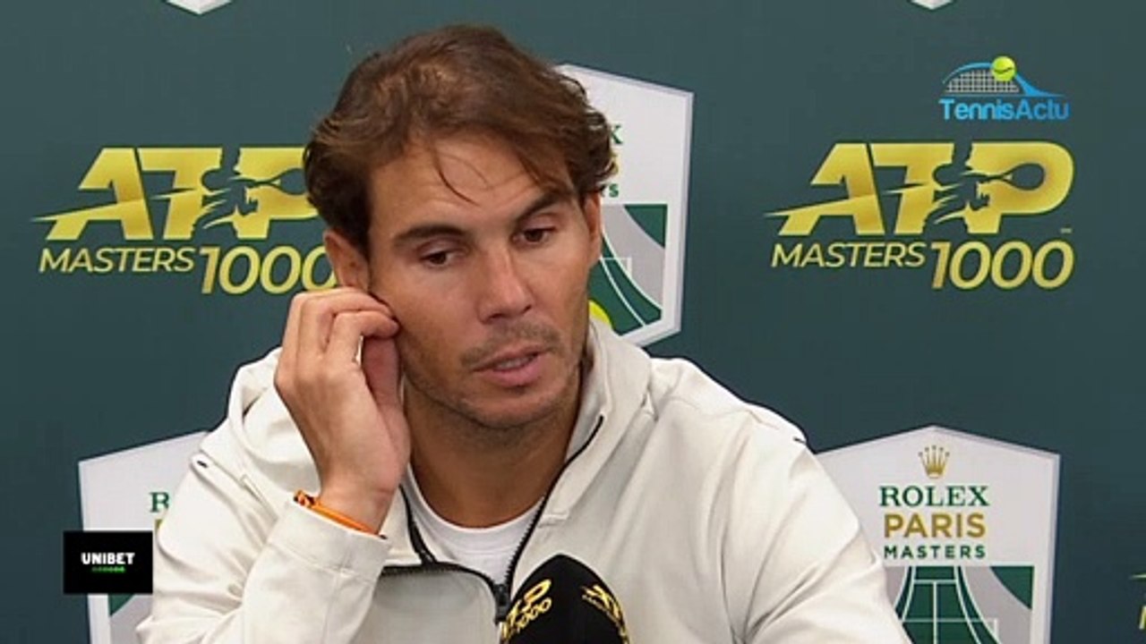 Rolex Paris Masters 2019 - Rafael Nadal is injured in the abdominals : "I'm sorry to forfeit ... we have to wait for the radio"