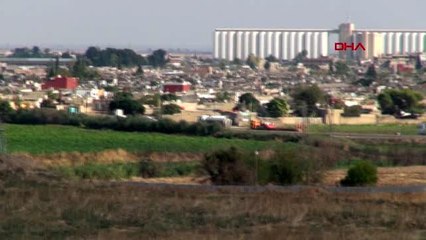 Mardin suriye'den ırak yönüne giden abd konvoyu, nusaybin'den görüntülendi