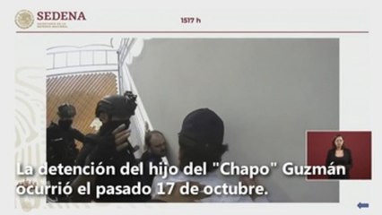 El momento en el que las autoridades mexicanas detienen a Ovidio Guzmán
