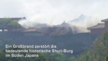 Feuer zerstört Unesco-Welterbe-Burg in Japan