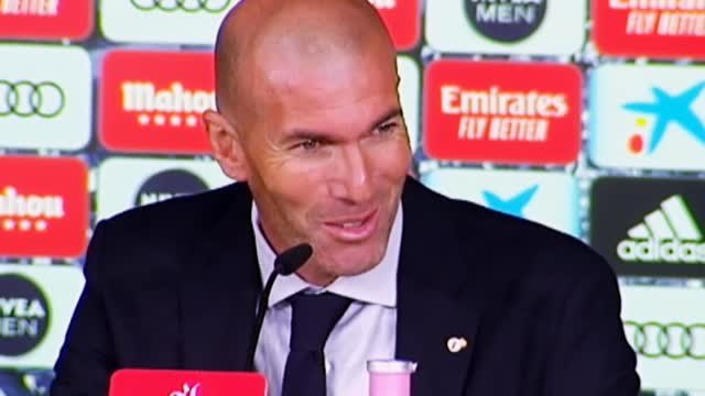 Zidane: Estoy contento porque al final ganamos lógicamente