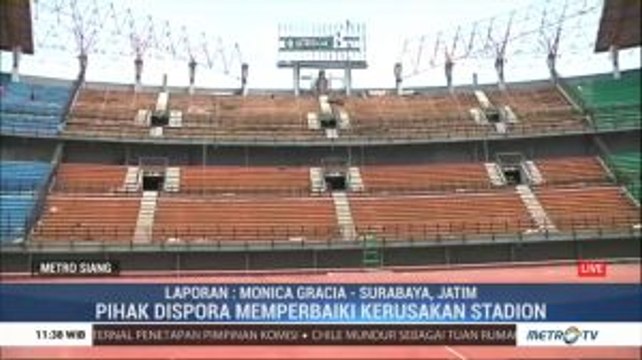 Kondisi Stadion Gelora Bung Tomo Usai Dirusak Bonek