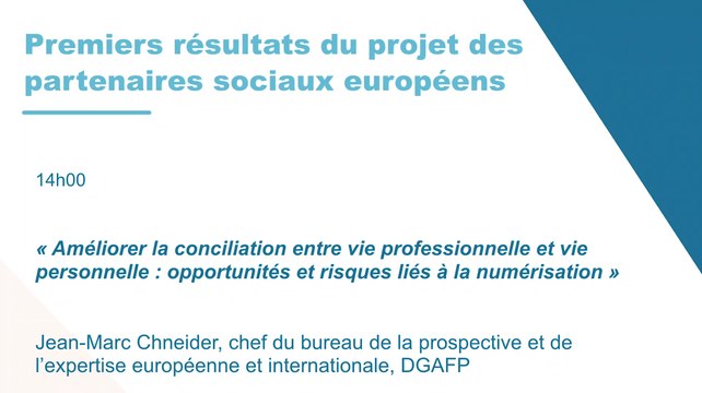 Premiers résultats du projet des partenaires sociaux européens - Journée EMRH du 1er octobre 2019