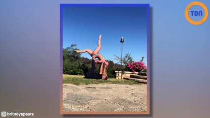 Britney Spears dévoile sa séance de yoga pour ses fans