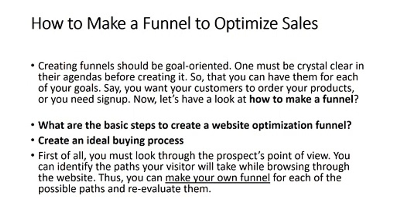 How to Make a Funnel to Optimize Sales