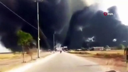 YPGPKK’lı teröristler kuyulara doldurduğu petrolü yaktı