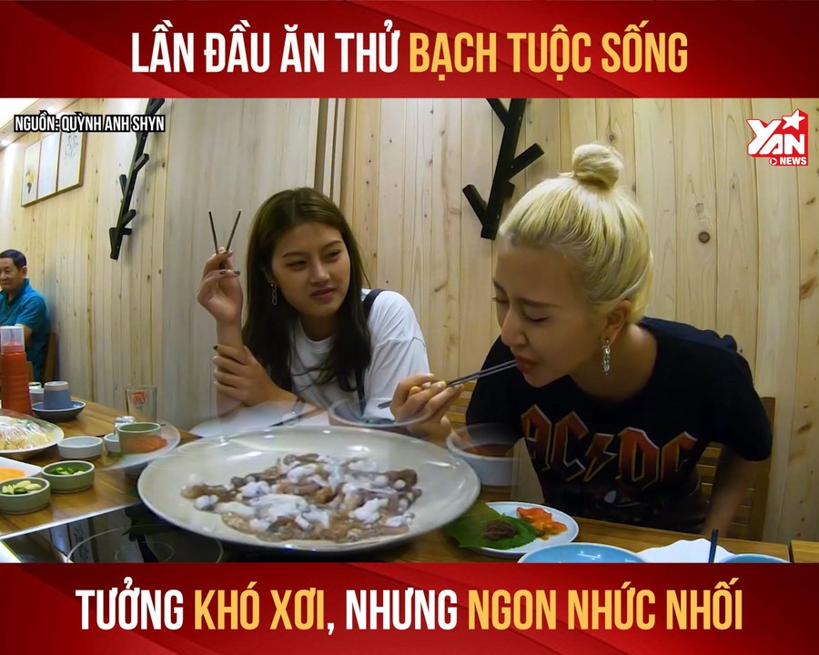 QUỲNH ANH SHYN - LẦN ĐẦU ĂN THỬ BẠCH TUỘT SỐNG TƯỞNG KHÓ XƠI, NHƯNG NGON NHỨC NHỐI II YANNEWS