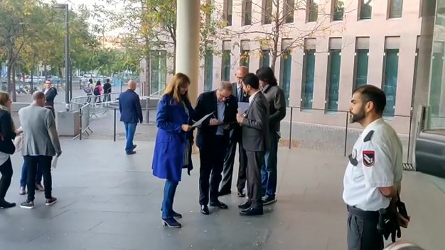 Torra llega a la Ciudad de la Justícia para presentar su autoinculpación por el 1-O