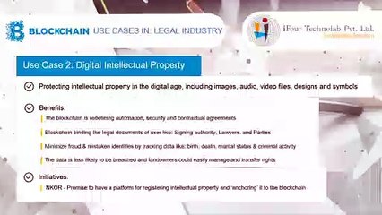 Blockchain Use Cases in Legal Industry - iFour Technolab Pvt. Ltd.