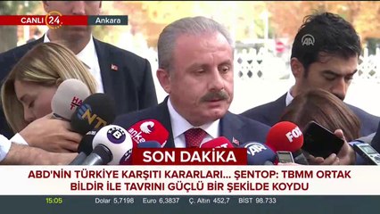 TBMM Başkanı Mustafa Şentop konuşuyor