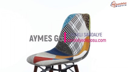 Aymes Gold Ahşap Ayaklı Sandalye