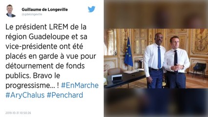 Détournement de fonds publics : le président LREM de la Région Guadeloupe et sa vice-présidente placés en garde à vue