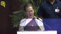 Sonia Gandhi Gives Speech At Indira Gandhi Award For National Integration 2019