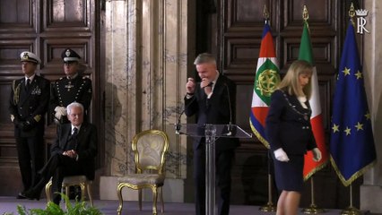 Roma - Mattarella alla cerimonia di consegna delle insegne OMI 2019 (31.10.19)