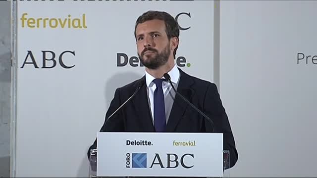 Casado propone un plan España para Cataluña después de que ésta se haya roto en mil pedazos