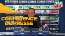 Conférence de presse Chamois Niortais - Toulouse FC (1-2) : Pascal PLANCQUE (CNFC) - Antoine  KOMBOUARE (TFC) - 2019/2020