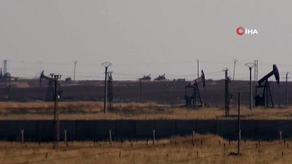 Suriye'deki petrol bölgesinde ABD devriyesi böyle görüntülendi