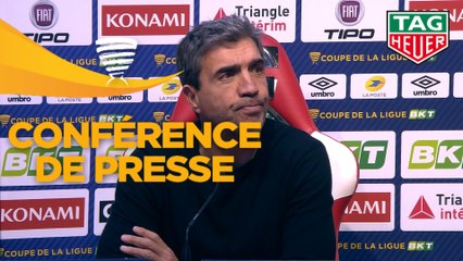Conférence de presse Stade de Reims - Bourg en Bresse 01 (2-1) : David GUION (REIMS) -  (BBP) - 2019/2020
