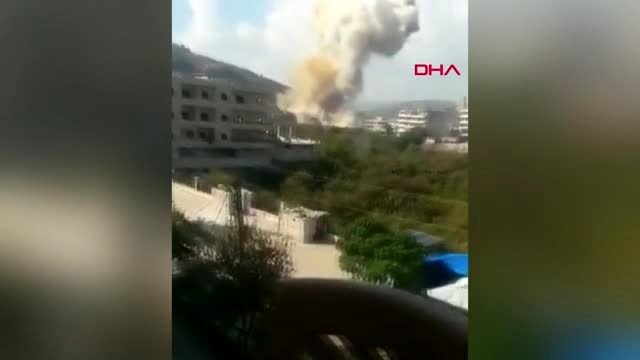 Suriye'nin derkuş kasabasında mühimmat deposu vuruldu