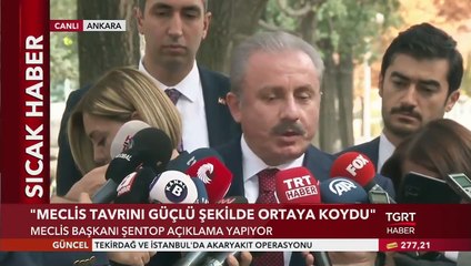 TBMM Başkanı Şentop: ABD Temsilciler Meclisinin Aldığı Kararın Ehemmiyeti Yok