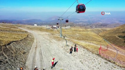 Erciyes’te nefes kesen kurtarma tatbikatı