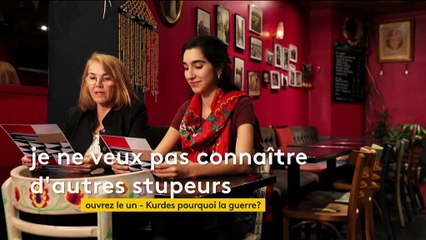 Kudret Günes et sa fille Céline Elhan lisent "Saïd le fou" du poète kurde Rafik Saber