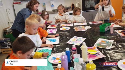 PAYS DE GEX Les enfants d'un centre de loisirs réalisent des dessins qui iront dans l'espace