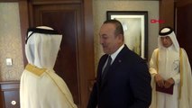 Ankara çavuşoğlu, katar başbakanı abdullah bin nasser bin khalifa al thani ile görüştü
