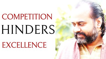 Acharya Prashant, with youth: Competition hinders excellence