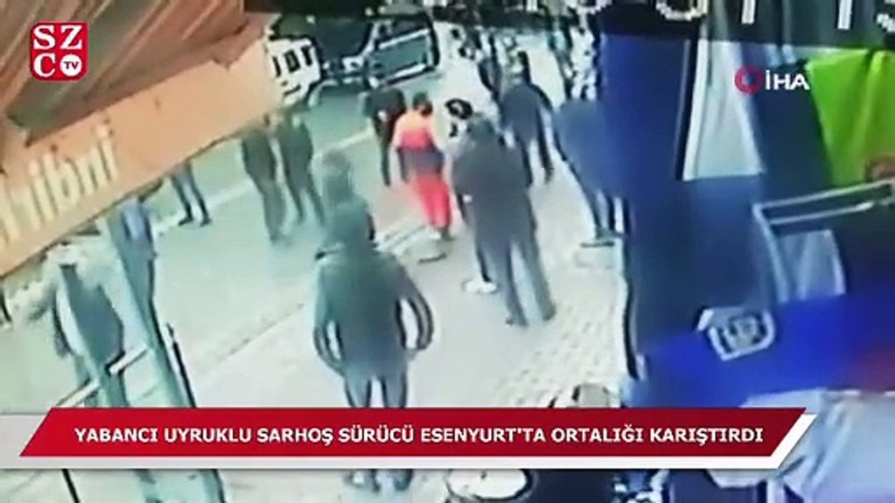 Esenyurt'ta yabancı uyruklu sarhoş sürücü ortalığı karıştırdı
