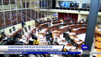 Download Video: Cuestionan viáticos elevados en presupuesto general del estado 2020  - Nex Noticias