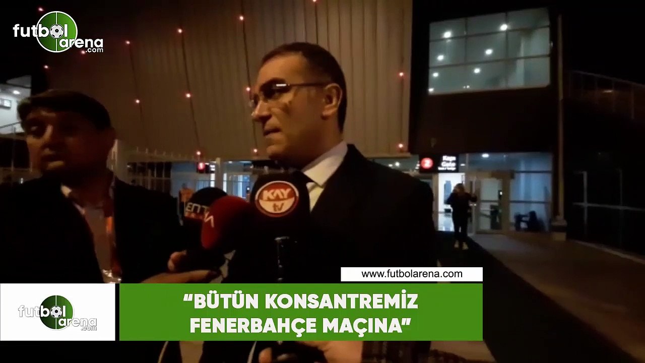 Hamdi Elcuman: "Bütün konsantremiz Fenerbahçe maçına"