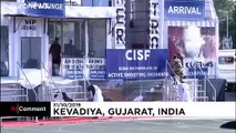 مانور ویژه نیروهای امنیتی هند در جشنواره وحدت