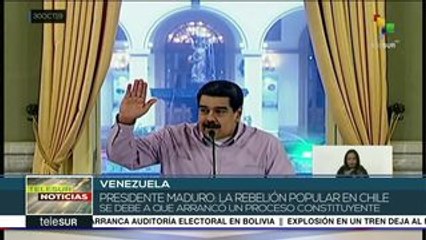 Venezuela: pdte. Maduro se solidariza con el pueblo chileno