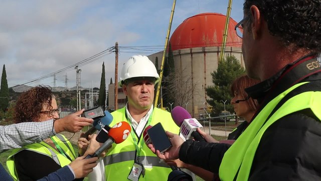 Manuel Ondaro explica el desmantelamiento de la central de Zorita