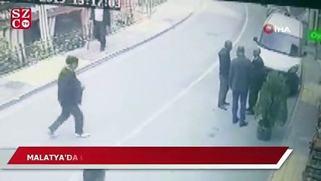 Malatya'da cinayet anı saniye saniye kameraya yansıdı