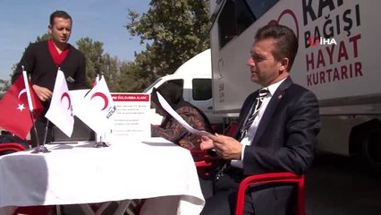 Türk Kızılayı'nın düzenlediği 'Kan bağışla ki can yaşasın' kampanyası TBMM'de başladı