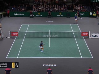Rolex Paris Masters - Djokovic sort Edmund