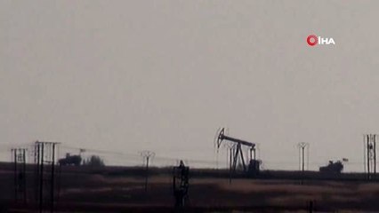 Suriye'deki petrol bölgesinde ABD devriyesi böyle görüntülendi
