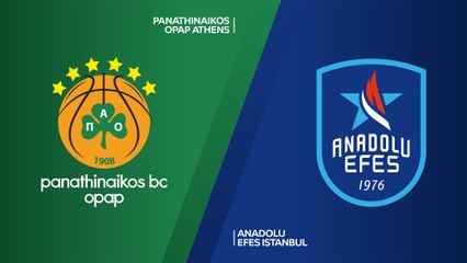 Panathinaikos OPAP Athens - Anadolu Efes Istanbul Highlights | Turkish Airlines EuroLeague, RS Round 6