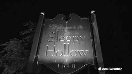 Was Ichabod Crane spooked by the weather in "The Legend of Sleepy Hollow"?