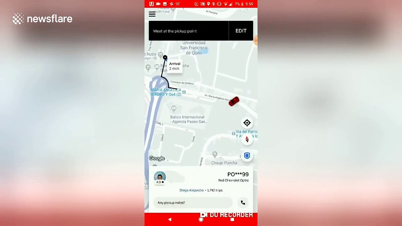 Hilarious glitch leads Uber customer to wonder if "driver is too busy transcending time and space"