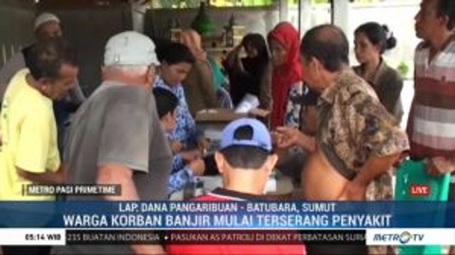 Korban Banjir di Kab Batubara Mulai Terserang Penyakit